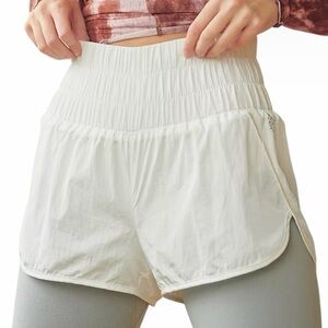 FP Movement Way Home Shorts Athletic Size Medium Optic White Runners Gym